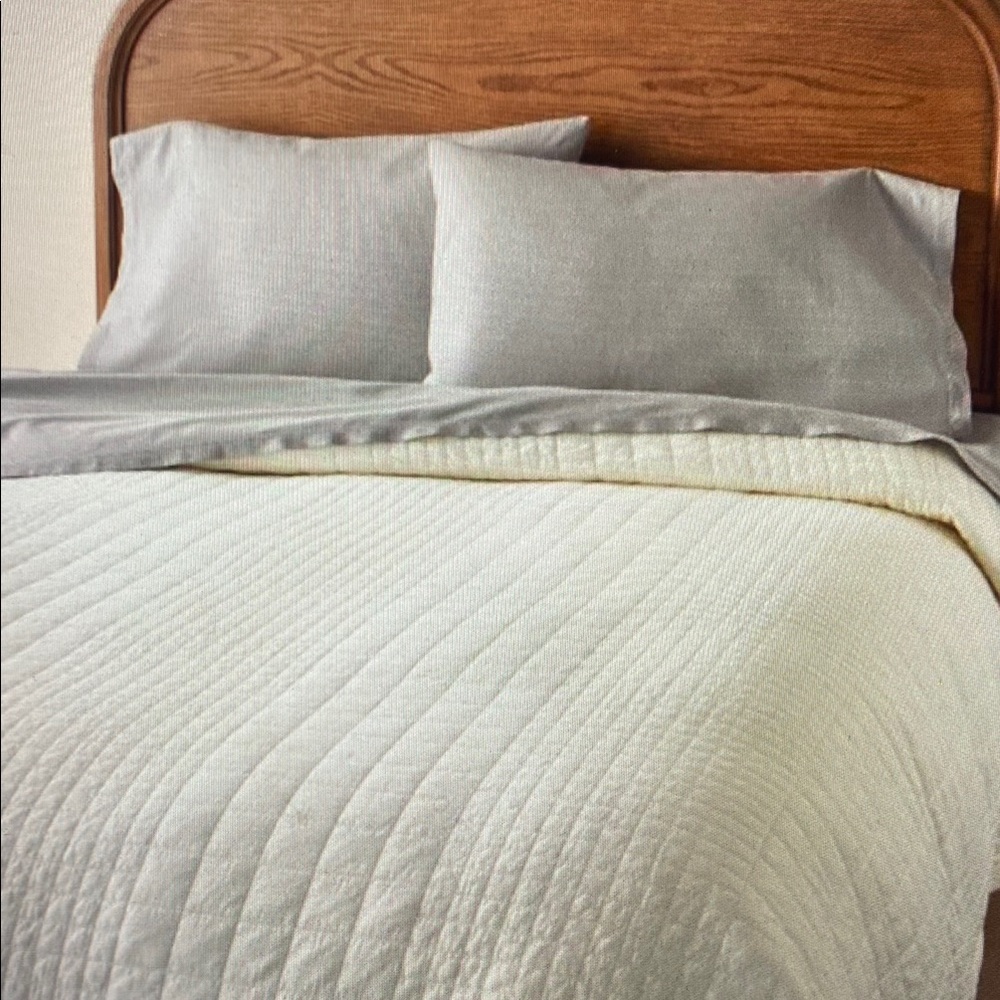 Elegant Cream and Gray Bedding Set
